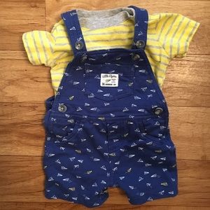 Little boys 6M overall set
